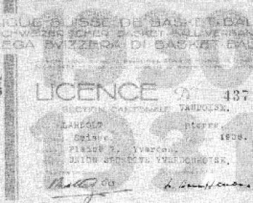 La licence de joueur de Pierre Landolt, saison 1930-1931